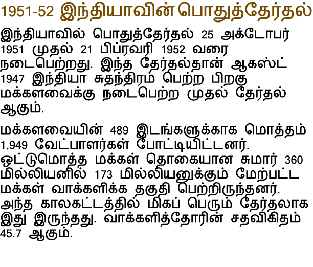 1951-52                                                     25          1951       21          1952                     