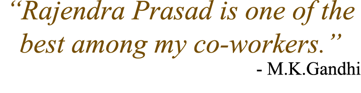  Rajendra Prasad is one of the best among my co-workers   - M K Gandhi